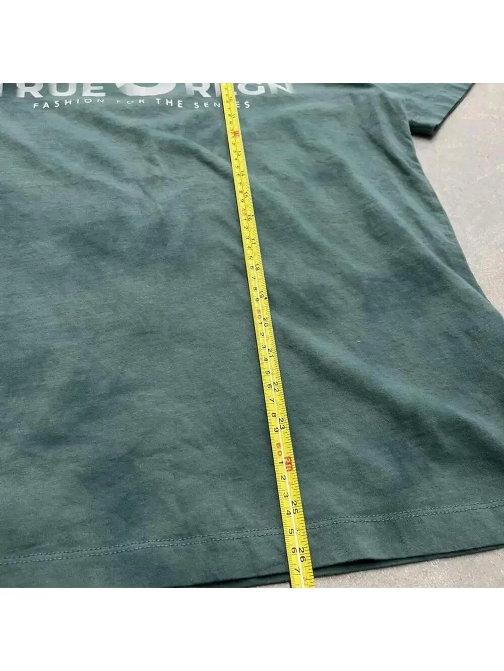 True Religion TRLGN Logo Graphic T Shirt Mens Small Green Casual Tee